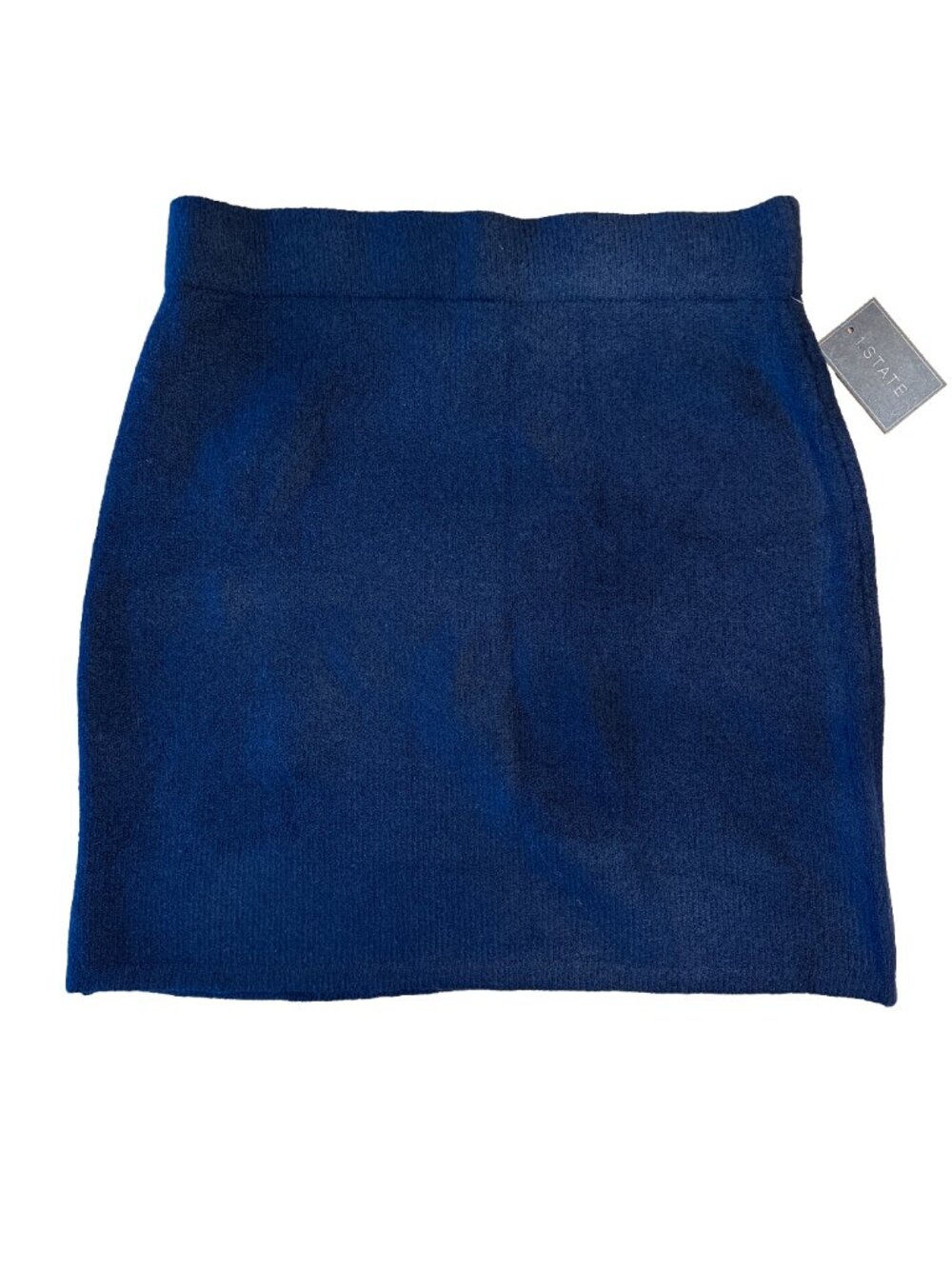 1.STATE Nordstrom Navy Blue Knit Sweater Mini Skirt NWT L - Picture 6 of 8